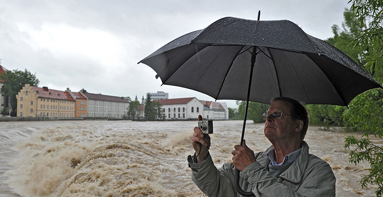 flooding in europe: Kempten im Allgäu, Germany