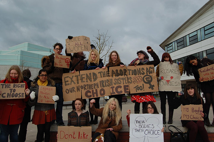 Student feminism: warwick women signs