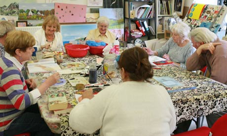 Older people activity class