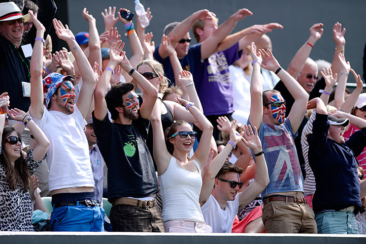 tom wimbo day 6: Fans on court two enjoy themselves