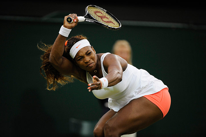 tom wimbo day 6: Serena Williams 