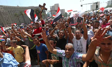 Protests in Cairo against Mohamed Morsi