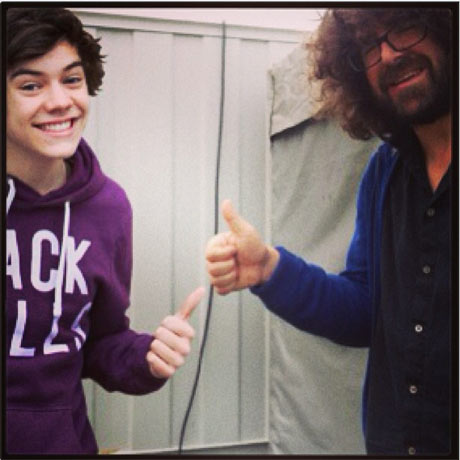 Lou Barlow with Harry Styles