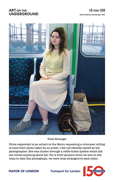London Underground poster: Gillian Wearing