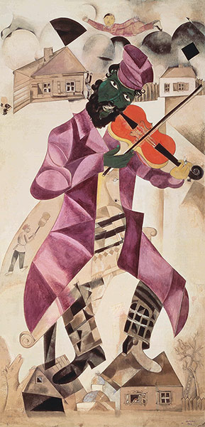 Marc Chagall: Music, 1920. Murals from State Tretyakov Gallery, Moscow