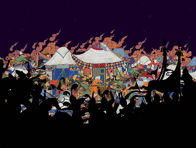 Tehran Bureau: The commander Piran and his army ambush the Iranian troops in a night attac