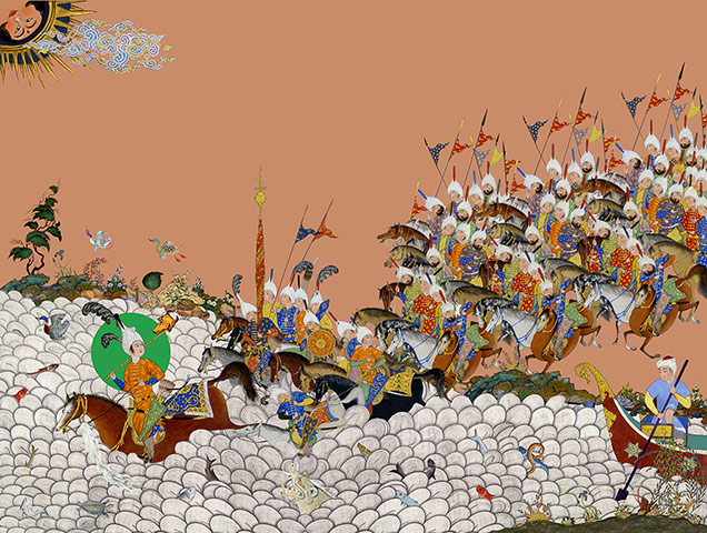 Tehran Bureau: The young Feraydun crosses the Arvand River to confront the serpent king Za