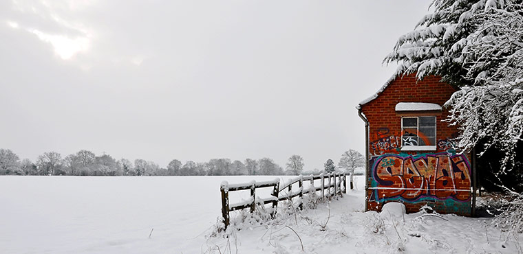 In pictures: Weekend readers' best photographs-building in snow
