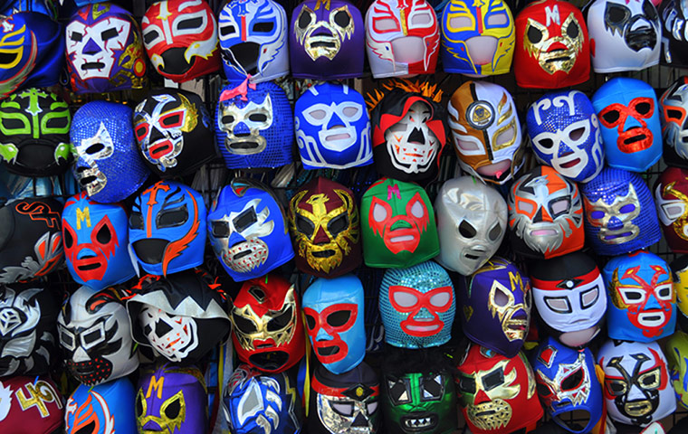 In pictures: Weekend readers' best photographs-mexican wrestling masks