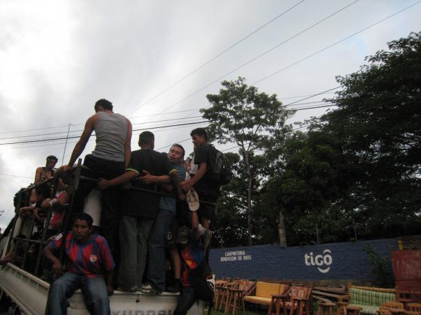 Overcrowded vehicles, El Salvador