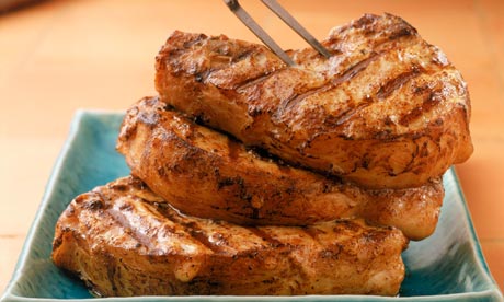 Grilled pork chops