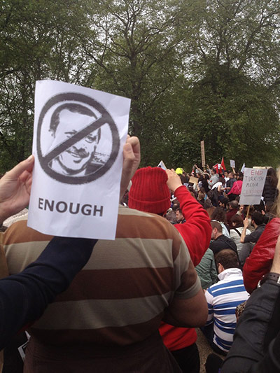 Turkey demonstrations: turkish slogan example