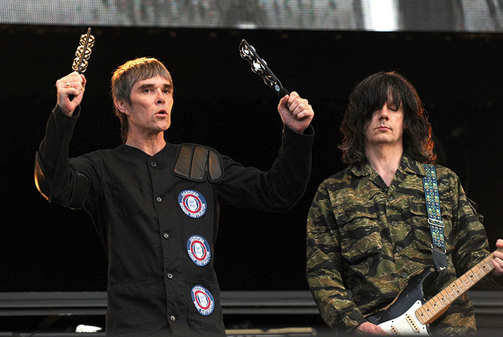 Stone Roses: Stone Roses in concert at Finsbury Park, London, Britain - 07 Jun 2013