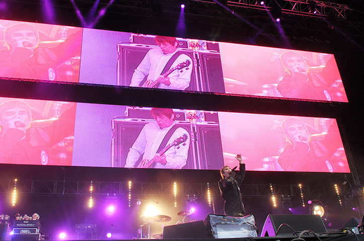 Stone Roses: Ian Brown and Mani seen on the big screen