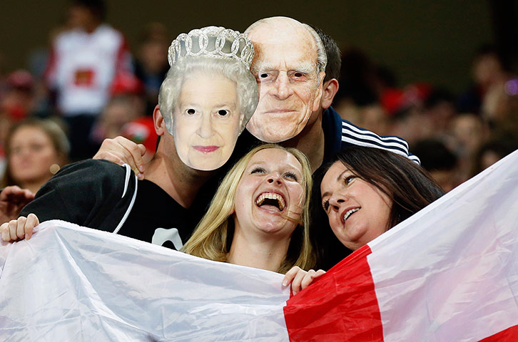 British & Irish Lions v Reds: some visiting supporters before game 