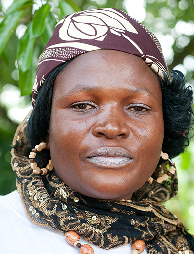 Cameroon Widows: Rashidatou, married after widowhood - very rare in Cameroo, now pregnant.