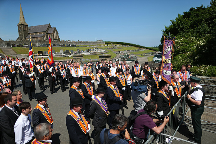 From the agencies : Julian Behal on the annual Orange Order parade in Drumcree 