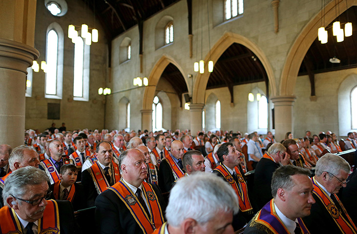 From the agencies : Julian Behal on the annual Orange Order parade in Drumcree 
