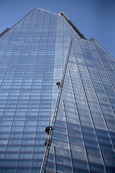 Greenpeace Shard: The Shard is the tallest building in western Europe