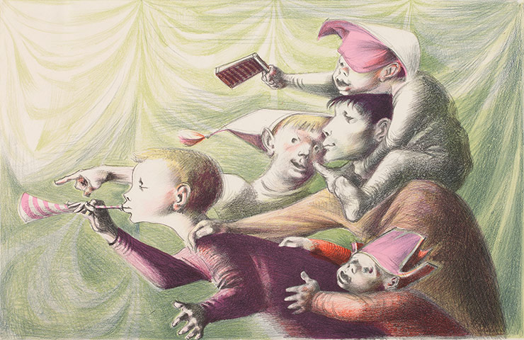 Lyons: Michael Ayrton, The Spectators, c 1949-51