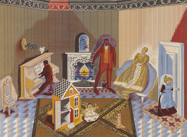 Lyons: Edward Bawden, The Dolls at Home, 1947