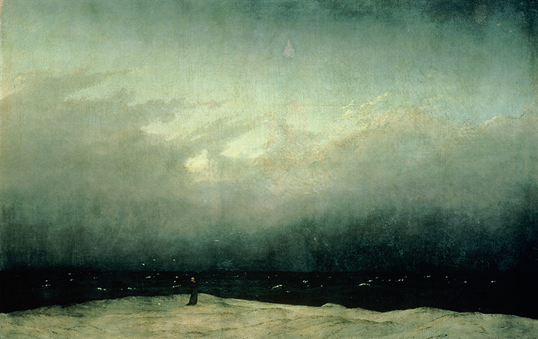 Sea picture: Monk by the Sea by Caspar David Friedrich