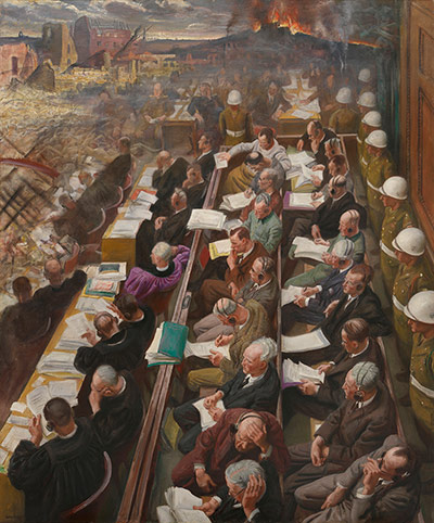 Laura Knight: The Nuremberg Trial, by Dame Laura Knight