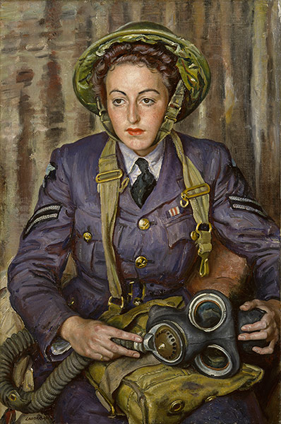 Laura Knight: Corporal J. M. Robins, by Dame Laura Knight