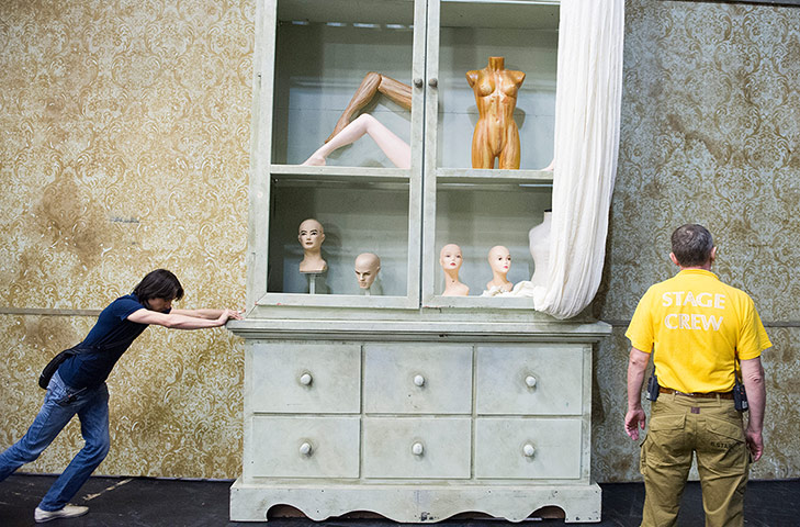 Coppelia: Moving the set for Coppelia around at the London Coliseum