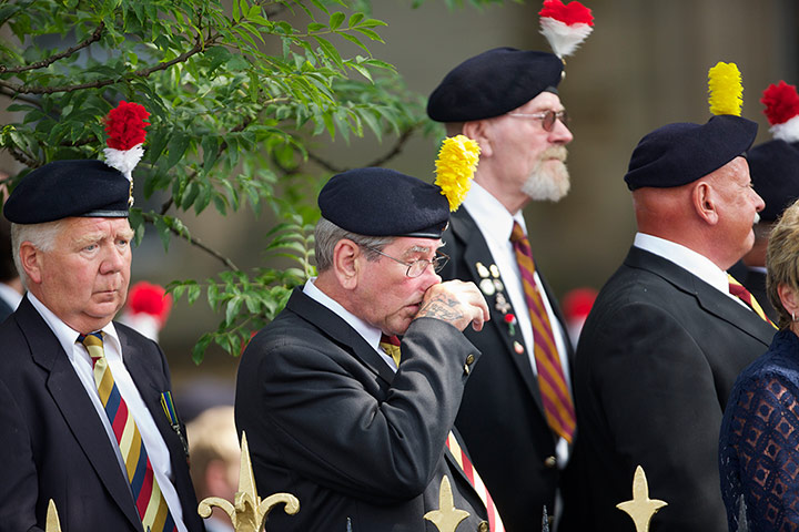 Lee Rigby's funeral: Army veterans