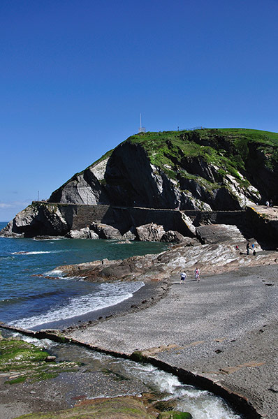 Beaches: A view of Combe Martin Exmoor Devon