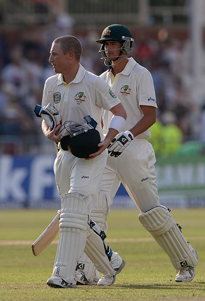 TJ ashes gallery: Brad Haddin and Ashton Agar walk off