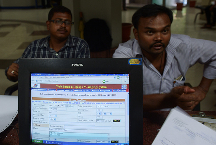 Indian telegraph closes: Central Telegraph Office in Kolkata