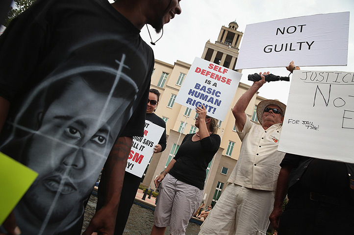 Zimmerman not guilty: Supporters of Treyvon Martin and George Zimmerman