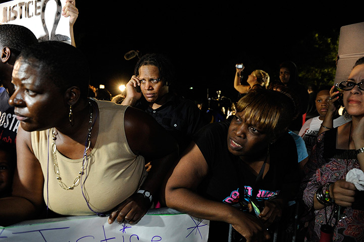Zimmerman not guilty: Demonstrators react to the not guilty verdict 