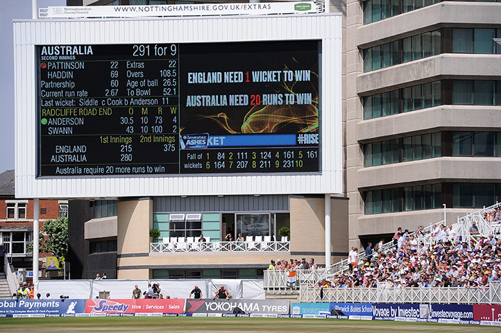 1st ashes test day five: 1st ashes test day five
