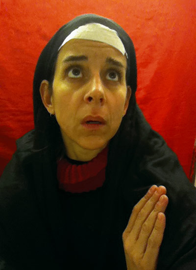 Big Picture-Katchadourian: avatory self-portraits in the  Flemish style using napkins