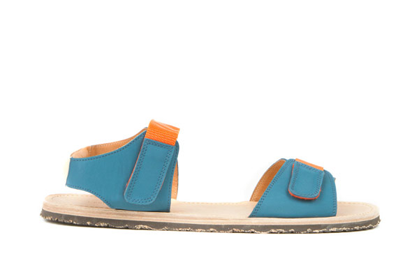Top 10 mens sandals: Mens sandals: Teal and orange minimal sporty velcro by Opening Ceremony