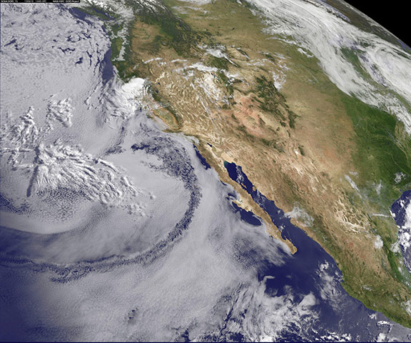 Satellite Eye on Earth: The southern California June Gloom