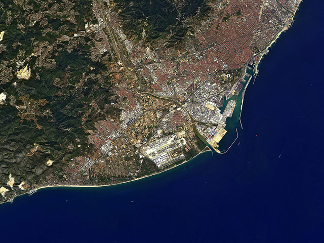 Satellite Eye on Earth: The Spanish city of Barcelona