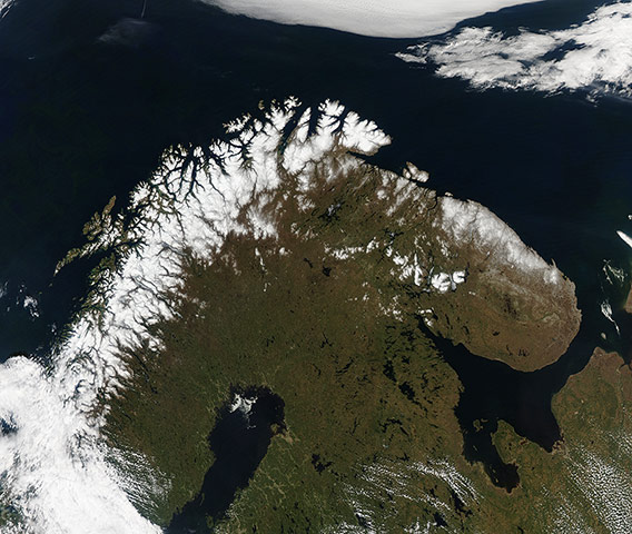 Satellite Eye on Earth: Late spring in Scandinavia brings warming temperatures