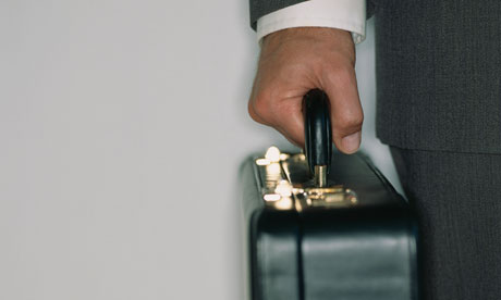 Man carrying briefcase