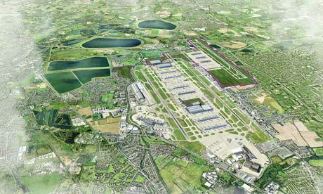 Heathrow airport options for third runway