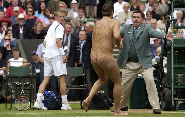 streakers: Tennis streaker