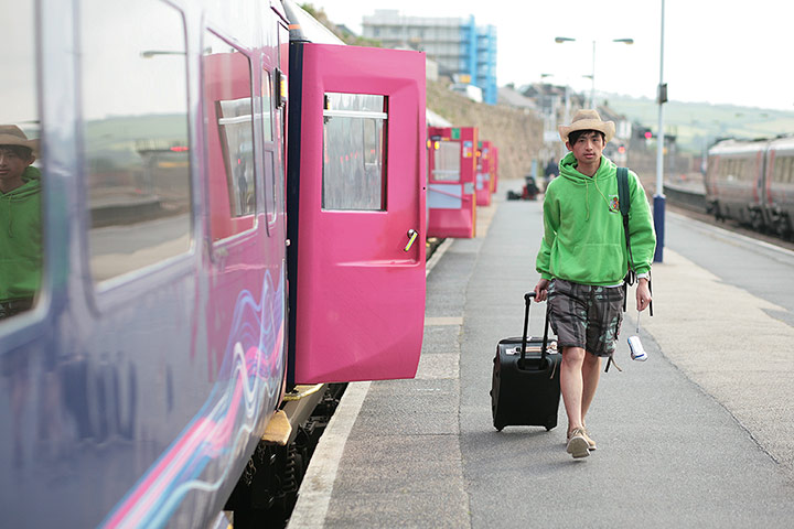 train: Arrival at Penzance.