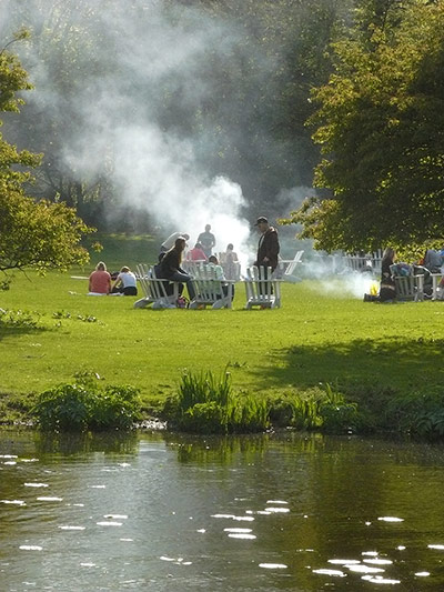 In Pictures - Dine: In Pictures - Dine - People at a barbecue by a river