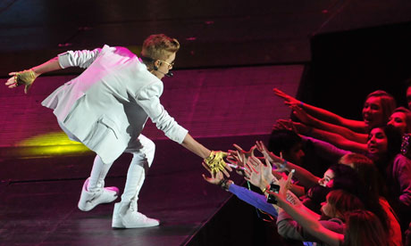 Justin Bieber performs at the 02 Arena.