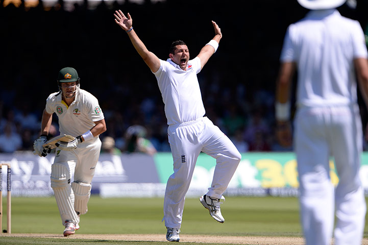 sport: England v Australia cricket.