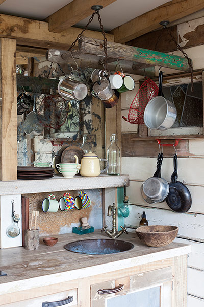 Homes - Bristol House - Kitchen sink and hanging untensils
