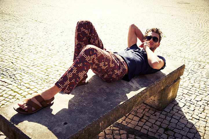Mens printed trousers:: Mens printed trousers: – 7 different looks, in pictures